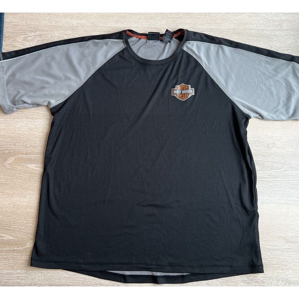 Harley Davidson HD Performance Men's Black Short Sleeve Athletic‎ T-shirt 3XL